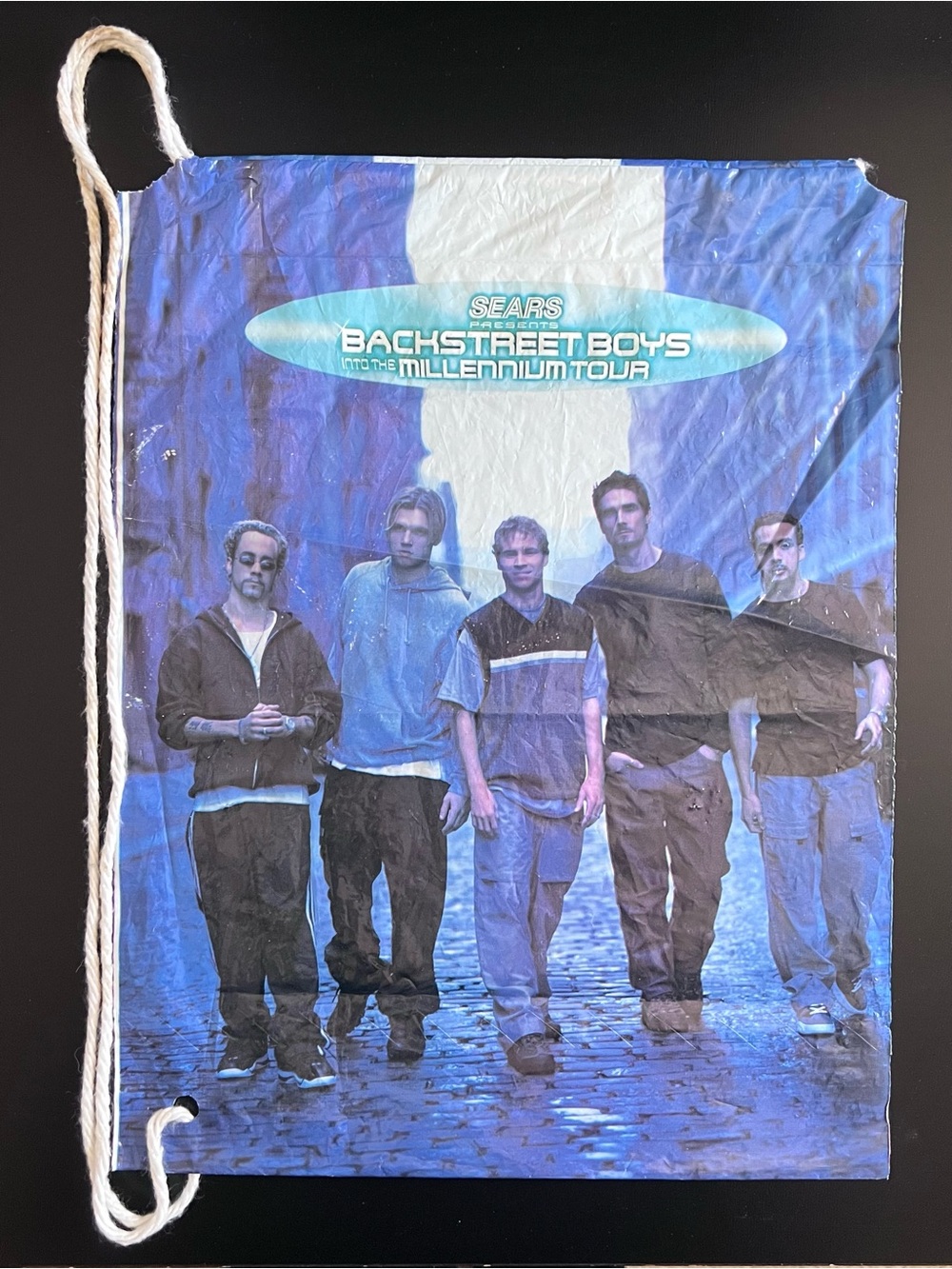 Backstreet Boys 2000 Into the Millennium Tour Sears Merch Booth Tote Bag Y2K BSB